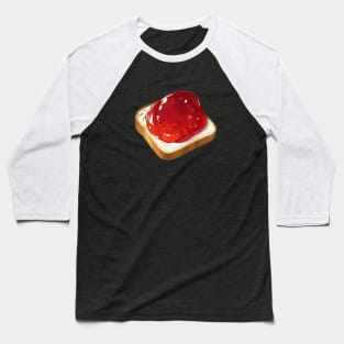 Strawberry Toast Strawberries Kawaii Yummy Sandwich Vintage Retro Since Bread Loaf Baseball T-Shirt